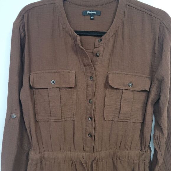 Madewell lightspun tapered leg jumpsuit size 8 - Picture 8 of 14